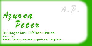 azurea peter business card